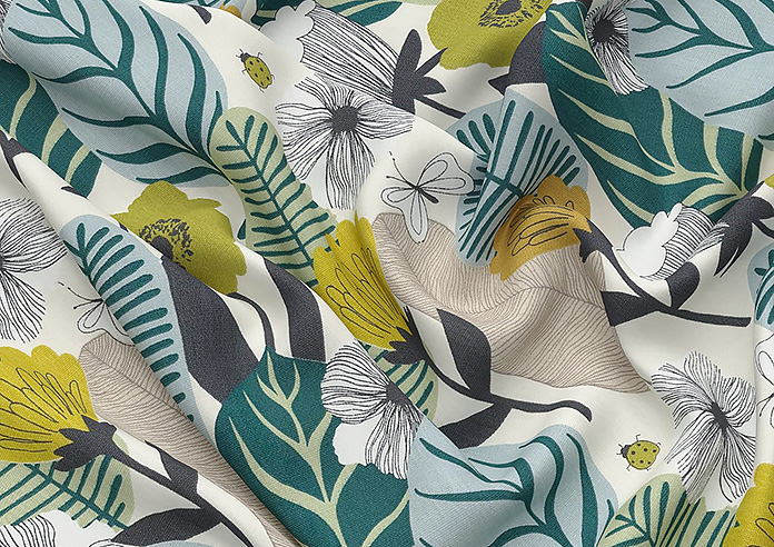 Blooma, Spruce - Twist&Fit Roman Blind - Image 4